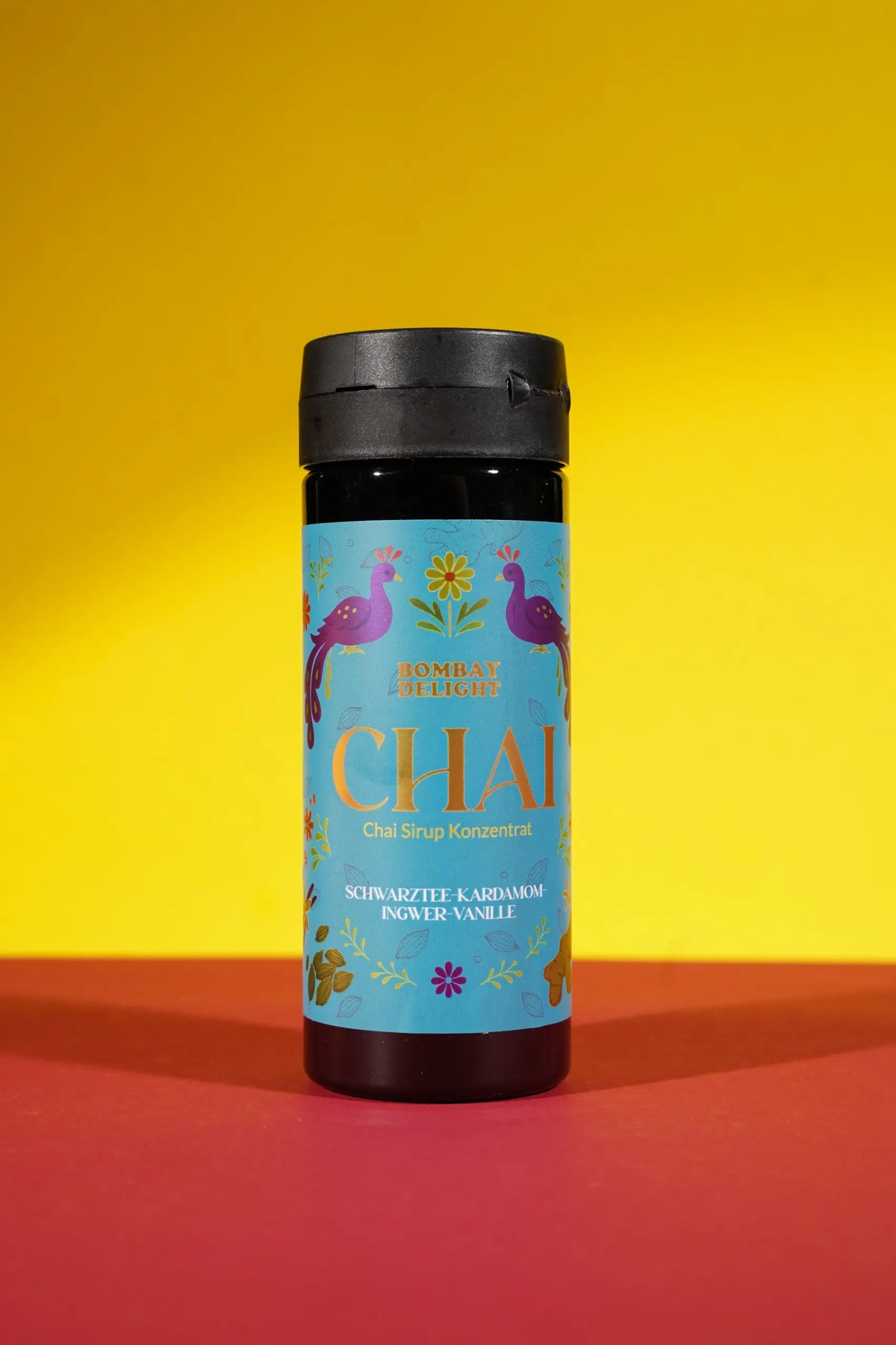 Bombay Delight Chai Sirup Konzentrat SCHWARZTEE-KARDAMOM-INGWER-VANILLE