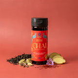 Saffron Chai Syrup - Assam black tea, cardamom, ginger, saffron