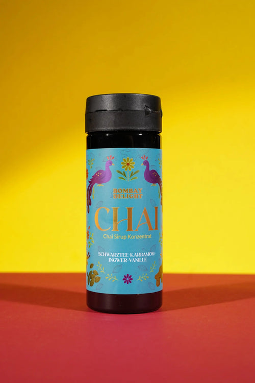 Bombay Delight Chai Sirup Konzentrat SCHWARZTEE-KARDAMOM-INGWER-VANILLE